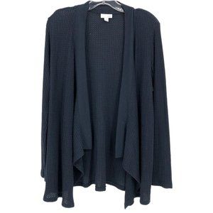 J. Jill Blue Long Sleeve Cardigan | Made in Vietnam